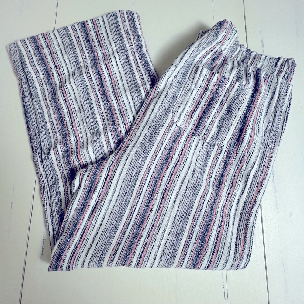 Knox Rose Striped Pants - White, Blue, Red
